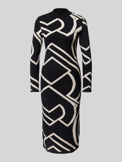Peek & Cloppenburg commaStrickkleid mit Turtleneck in black Exklusive Angebote