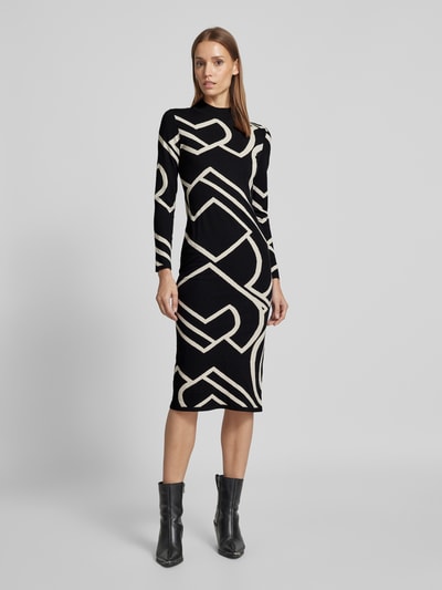 Peek & Cloppenburg commaStrickkleid mit Turtleneck in black Exklusive Angebote