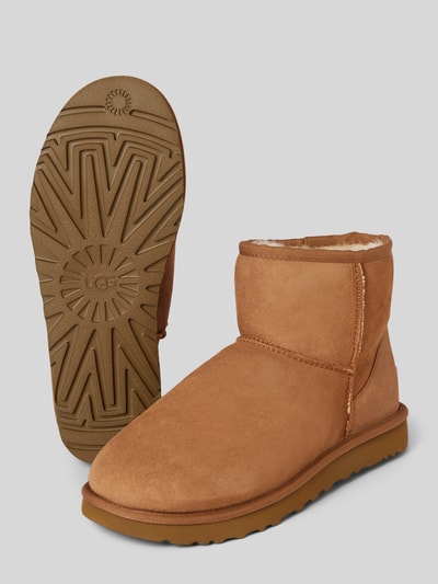 Peek & Cloppenburg UGGBoots aus Leder Modell 'CLASSIC MINI' in camel Letzter Tag