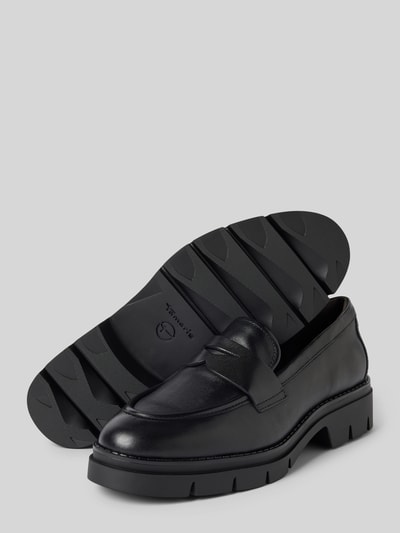 Peek & Cloppenburg TamarisLederloafer mit Schaftbrücke in black 50% Rabatt mit kostenlosem Versand
