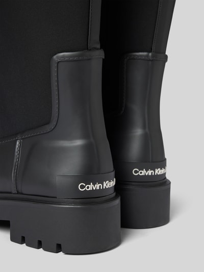 Peek & Cloppenburg Calvin Klein JeansGummistiefel mit elastischem Schaft Modell 'HIGH RAINBOOT NEOPRENE' in black Kostenloser Versand