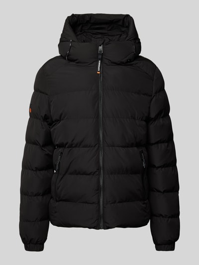 Peek & Cloppenburg SuperdrySteppjacke mit Reißverschlusstaschen in black Limitierter Zeitrabatt