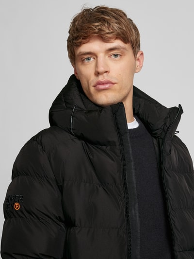Peek & Cloppenburg SuperdrySteppjacke mit Reißverschlusstaschen in black Limitierter Zeitrabatt