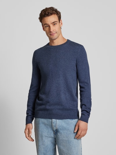 Peek & Cloppenburg MCNEALStrickpullover mit Rundhalsausschnitt in dunkelblau melange Rabatt