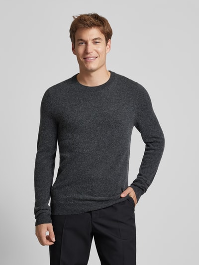 Peek & Cloppenburg MCNEALStrickpullover mit Rundhalsausschnitt in dunkelgrau melange Versandkostenfrei