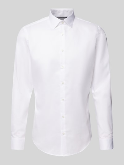 Peek & Cloppenburg Jake*sSlim Fit Business-Hemd mit Kentkragen in weiss Flash Sale