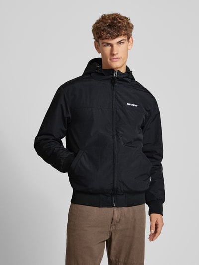 Peek & Cloppenburg REVIEWBlouson mit Eingrifftaschen Modell 'BASIC' in black Online Shopping