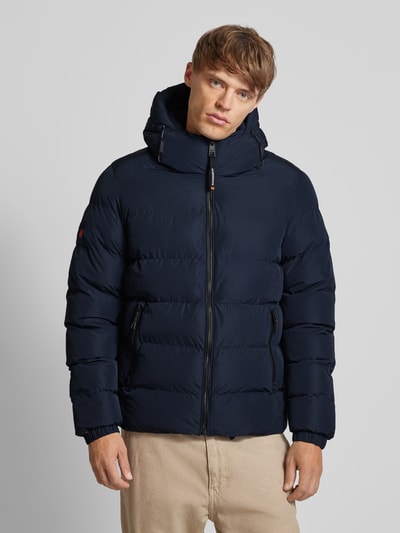 Peek & Cloppenburg SuperdrySteppjacke mit Reißverschlusstaschen in marine Top Angebot