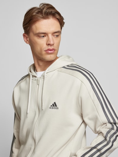 Peek & Cloppenburg ADIDAS SPORTSWEARSweatjacke mit Logo-Stitching in sand Exklusive Angebote