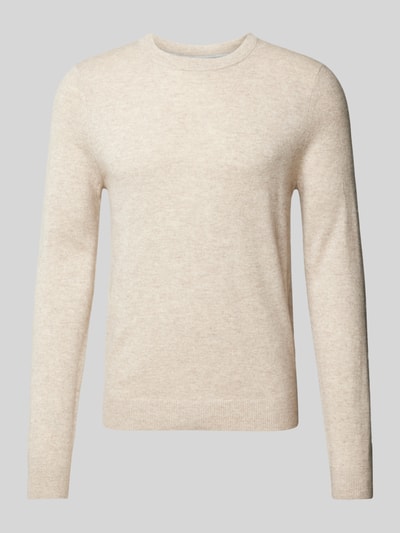 Peek & Cloppenburg MCNEALStrickpullover mit Rundhalsausschnitt in kitt melange Bestseller