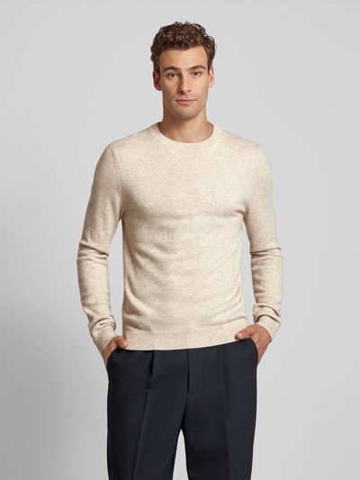 Peek & Cloppenburg MCNEALStrickpullover mit Rundhalsausschnitt in kitt melange Bestseller