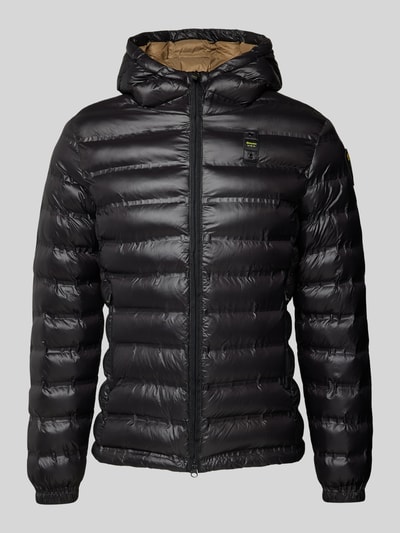 Peek & Cloppenburg Blauer UsaSteppjacke mit Zweiwege-Reißverschluss Modell 'CHARLES' in black Räumungsverkauf