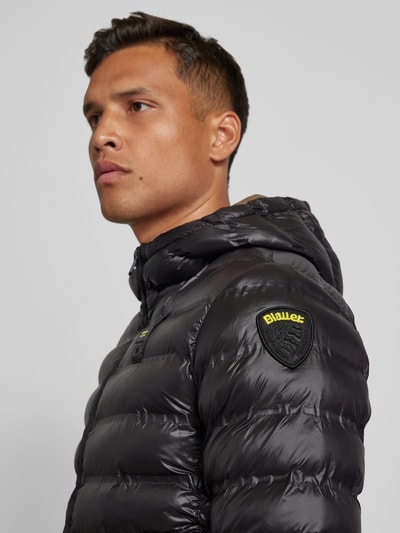Peek & Cloppenburg Blauer UsaSteppjacke mit Zweiwege-Reißverschluss Modell 'CHARLES' in black Räumungsverkauf