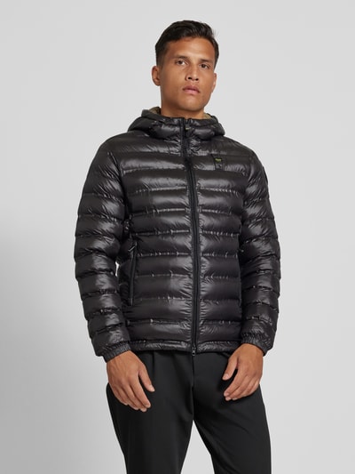 Peek & Cloppenburg Blauer UsaSteppjacke mit Zweiwege-Reißverschluss Modell 'CHARLES' in black Räumungsverkauf