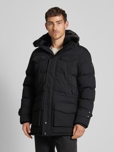 Peek & Cloppenburg WellensteynFunktionsjacke mit Kapuze Modell 'SEAMASTER' in black Sonderangebote
