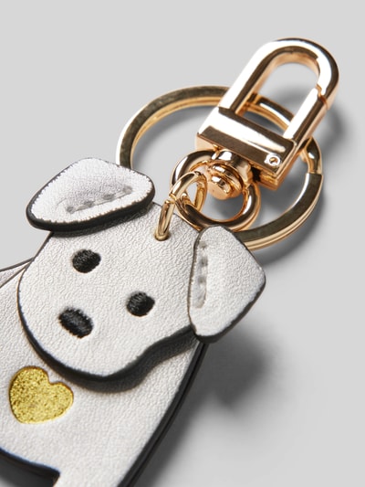 Peek & Cloppenburg SeidenfeltSchlüsselanhänger mit Karabinerverschluss Modell 'My Dog' in silber Bis zu 60% Rabatt