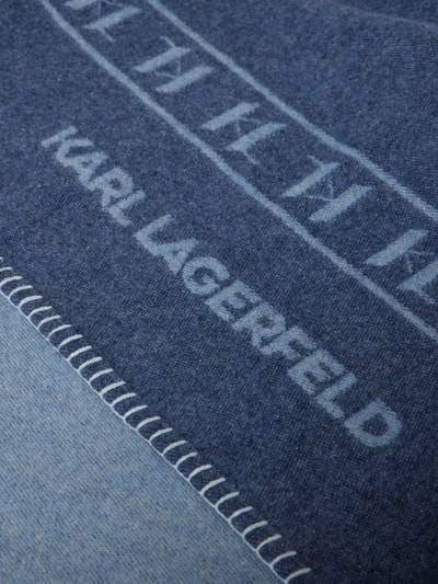 Peek & Cloppenburg Karl LagerfeldDecke mit Label-Details in bleu Auslauf