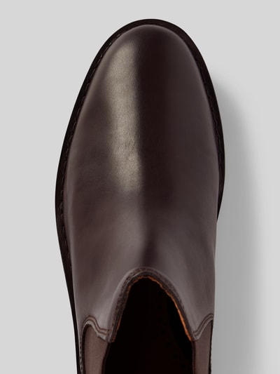Peek & Cloppenburg Polo Ralph LaurenChelsea Boots aus Leder mit Label-Detail Modell 'TALAN' in dunkelbraun Exklusivangebot