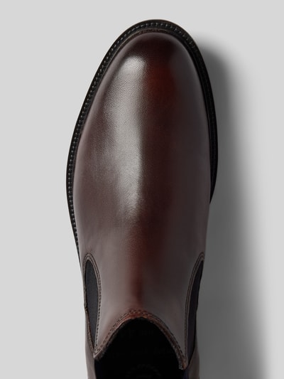Peek & Cloppenburg bugattiChelsea Boots aus Leder mit Zugschlaufe Modell 'Bonifacio' in mittelbraun Preisnachlass