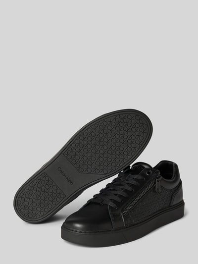 Peek & Cloppenburg CK Calvin KleinLedersneaker mit seitlichem Reißverschluss in black Muttertagsangebot