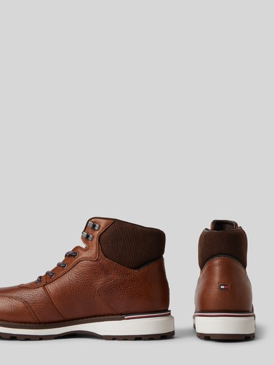 Peek & Cloppenburg Tommy HilfigerLederboots mit Label-Details in cognac Valentinstagsangebot