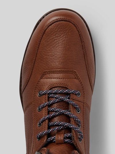 Peek & Cloppenburg Tommy HilfigerLederboots mit Label-Details in cognac Valentinstagsangebot