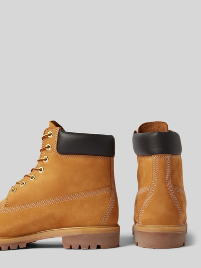 Peek & Cloppenburg TimberlandSchnürboots aus Leder mit Logo-Prägung in sand Top Angebot