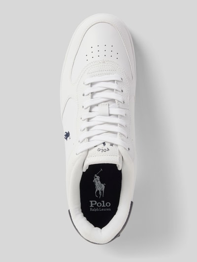Peek & Cloppenburg Polo Ralph LaurenLedersneaker mit Logo-Stitching Modell 'MASTERS' in weiss Neueste Mode