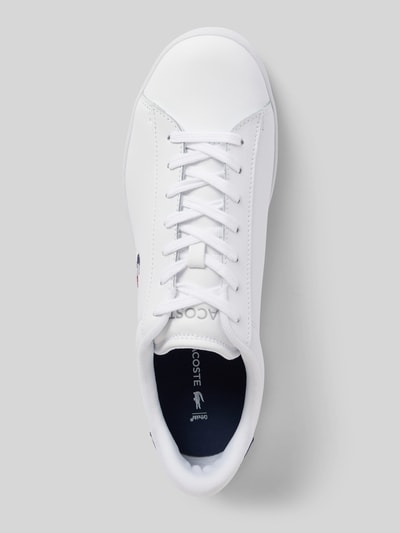 Peek & Cloppenburg LacosteLedersneaker mit Logo-Stitching Modell 'CARNABY' in weiss Exklusive Angebote