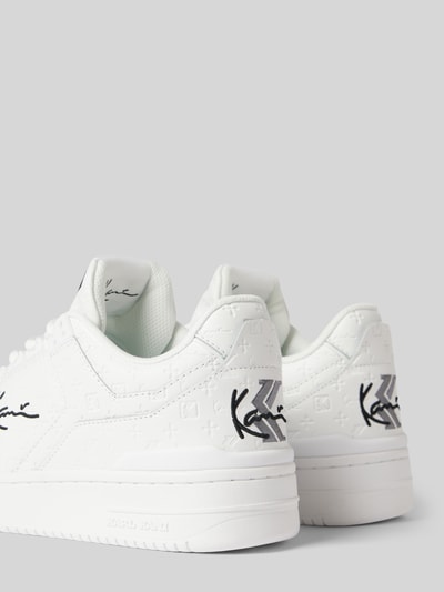 Peek & Cloppenburg KARL KANISneaker aus Leder mit Label-Stitching Modell 'KANI 89' in weiss Große Rabatte
