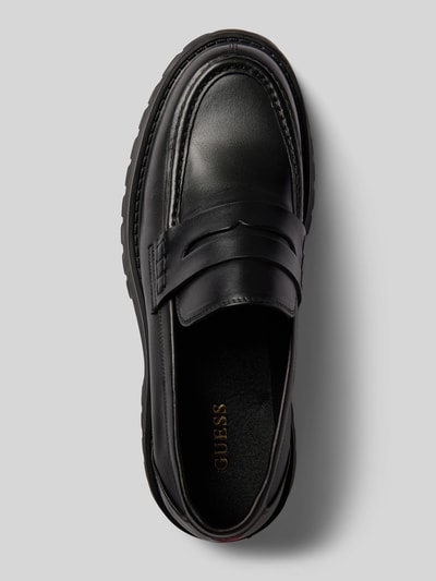 Peek & Cloppenburg GuessLederloafers mit Blockabsatz Modell 'GORIZIA' in black Saisonale Angebote