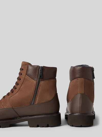 Peek & Cloppenburg JOOP! SHOESBoots mit Label-Prägung Modell 'velluto misto hektor' in mittelbraun Tägliche Deals