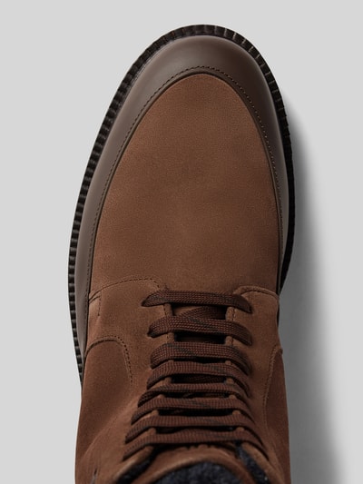 Peek & Cloppenburg JOOP! SHOESBoots mit Label-Prägung Modell 'velluto misto hektor' in mittelbraun Tägliche Deals