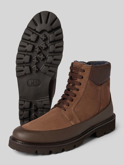 Peek & Cloppenburg JOOP! SHOESBoots mit Label-Prägung Modell 'velluto misto hektor' in mittelbraun Tägliche Deals