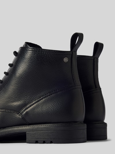 Peek & Cloppenburg Jack & JonesSchnürboots mit Label-Prägung Modell 'BARBICAN' in black Riesige Ersparnisse