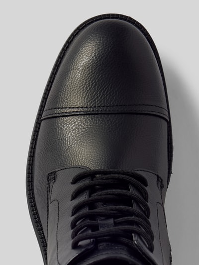 Peek & Cloppenburg Jack & JonesSchnürboots mit Label-Prägung Modell 'BARBICAN' in black Riesige Ersparnisse