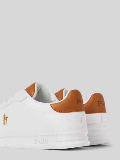 Peek & Cloppenburg Polo Ralph LaurenLedersneaker mit Label-Details in weiss Bis zu 50% Rabatt