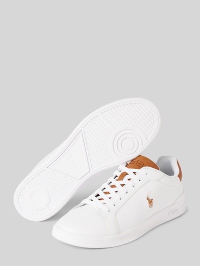 Peek & Cloppenburg Polo Ralph LaurenLedersneaker mit Label-Details in weiss Bis zu 50% Rabatt