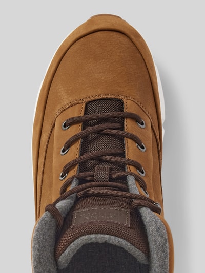 Peek & Cloppenburg Tommy HilfigerLedersneaker mit Label-Patch Modell 'WARM NUBUCK' in cognac Bis zu 60% Rabatt