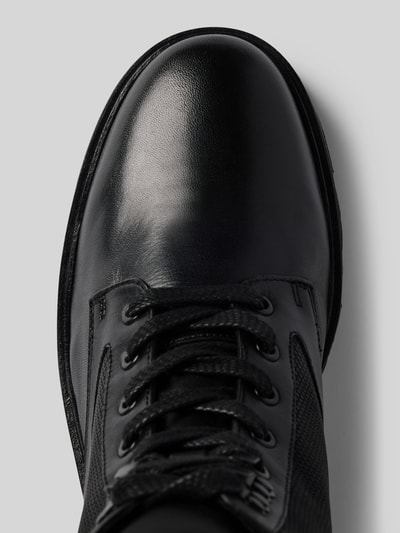 Peek & Cloppenburg JOOP! SHOESLederboots mit Zugschlaufe Modell 'tela stampa hektor' in black Sonderangebot der Fabrik
