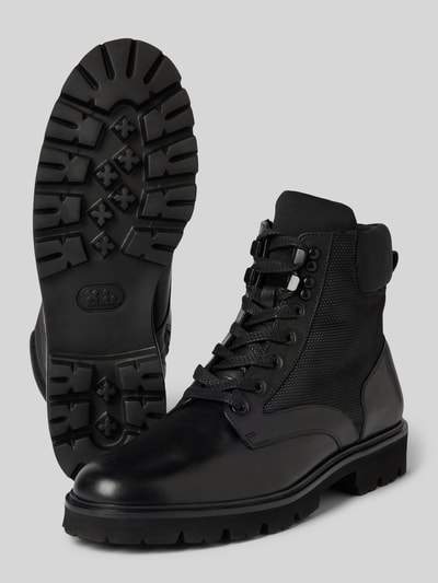 Peek & Cloppenburg JOOP! SHOESLederboots mit Zugschlaufe Modell 'tela stampa hektor' in black Sonderangebot der Fabrik