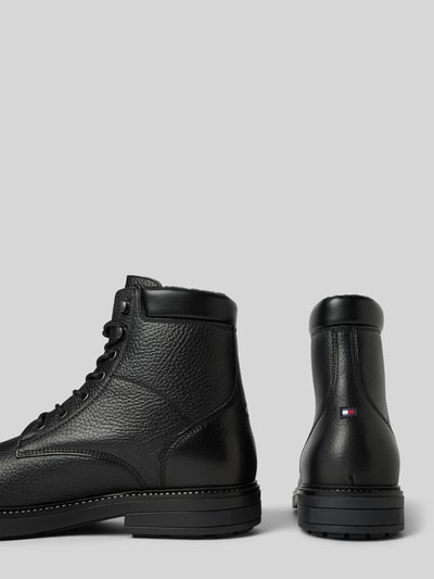 Peek & Cloppenburg Tommy HilfigerLederboots mit Label-Details in black Vierteljährliche Förderung
