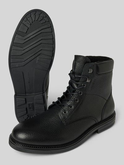 Peek & Cloppenburg Tommy HilfigerLederboots mit Label-Details in black Vierteljährliche Förderung