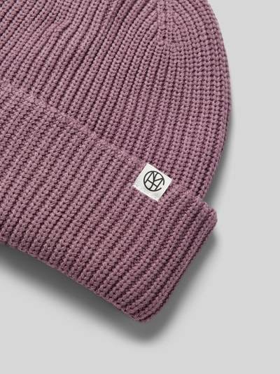 Peek & Cloppenburg MSCH CopenhagenBeanie mit Logo-Patch Modell 'Galline Rachelle' in mauve Super Rabatt