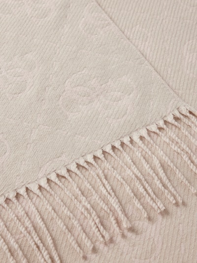 Peek & Cloppenburg GuessSchal mit Logo-Stitching in hellgrau Fabrikladen