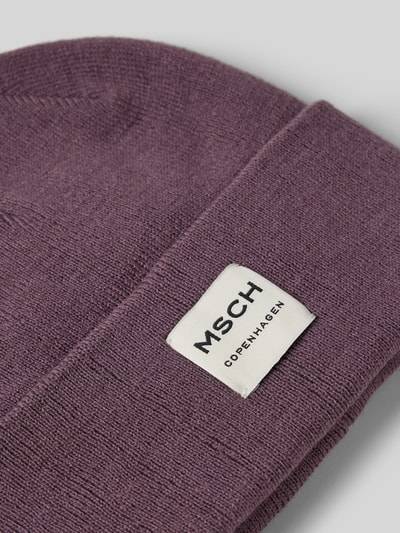 Peek & Cloppenburg MSCH CopenhagenBeanie mit Label-Patch Modell 'Mojo' in mauve Im Verkauf