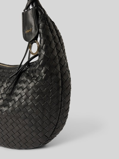 Peek & Cloppenburg AbroHandtasche in Flecht-Optik Modell 'NANA' in black Auslauf