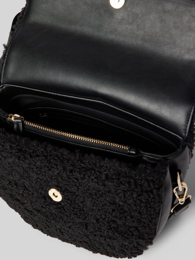 Peek & Cloppenburg VALENTINO BAGSHandtasche mit Teddyfell und Label-Applikation Modell 'SPECIAL' in black Fabrik Onlineshop
