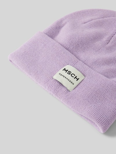 Peek & Cloppenburg MSCH CopenhagenBeanie mit Label-Patch Modell 'Mojo' in flieder Begrenztes Angebot