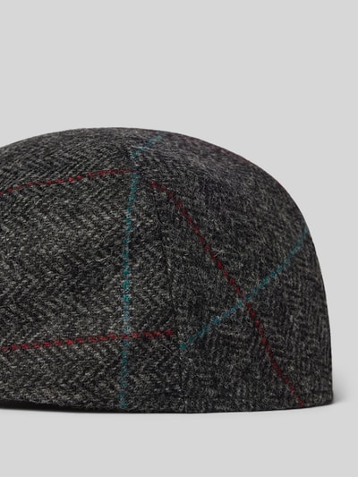 Peek & Cloppenburg BarbourSchiebermütze aus Wolle mit Strukturmuster Modell 'Crieff' in blau Lagerräumung